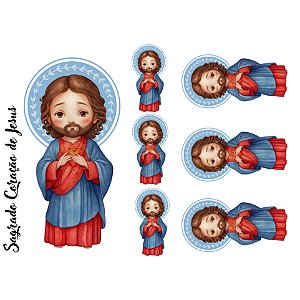 Estampa Fácil Sagrado Coração de Jesus