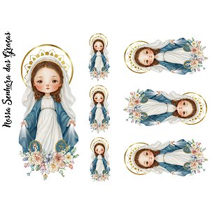Estampa Fácil Nossa Senhora das Graças