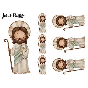 Estampa Fácil Jesus Pastor