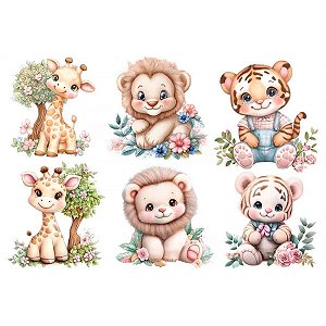 Estampa Fácil Bichinhos Safari Plush