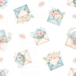 Tricoline Digital AP Cartas, 100% Algodão, 50cm x 1,50mt