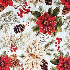 Tricoline Digital Natal Bico de Papagaio Grande 50cm x 1,50m