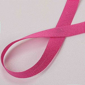 Viés de Algodão Rosa Maravilha - Destaque - 24mm - Peça 50mt