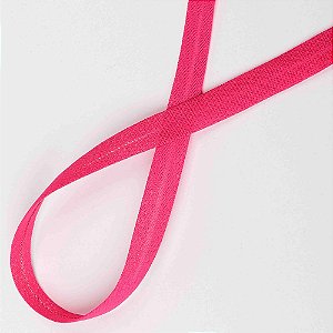 Viés de Algodão Rosa Fluor - Destaque - 24mm - Peça 20mt