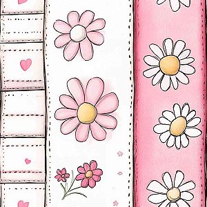 Tricoline Digital Listrado Pato, 100% Algodão, 50cm x 1,50mt