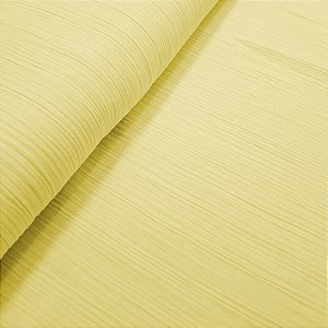 Tecido Cotton Plissato Amarelo Manteiga 100%Alg, 50cmx1,30mt