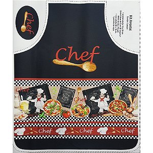 Sarja Impermeável Painel Avental Menu do Chef, 59cm x 1,50mt