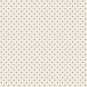 Tricoline Digital Poá Azul F. Creme, 100%Alg. 55cm x 1,50mt
