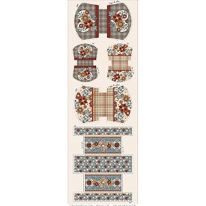 Tricoline Dig. Painel Necessaries Amor e Café, 50cm x 1,50mt