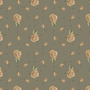 Tricoline Digital Mini Floral Garden Eucalipto 50cm x 1,50mt