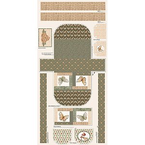 Tricoline Digital Painel Bolsa Garden, 100%Alg 70cm x 1,50mt