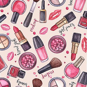 Tricoline Maquiagens, 100% Algodão, 50cm x 1,50mt