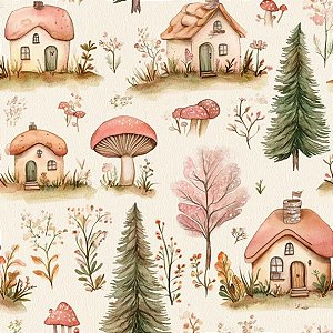 Tricoline Digital EF Cabanas, 100% Algodão, 50cm x 1,50mt