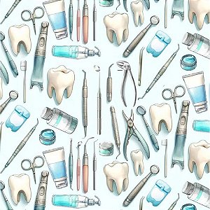 Tricoline Digital Instrumentos de Dentista, 50cm x 1,50mt