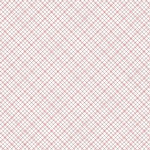 Tricoline Digital Xadrez Blush 2 - 100% Alg, 50cm x 1,50mt