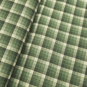 Tricoline Digital Xadrez Verde Esmeralda, 50cm x 1,50mt