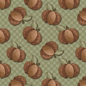 Tricoline Digital Abóboras, 100% Algodão, 50cm x 1,50mt