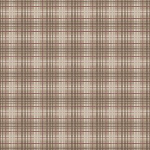 Tricoline Digital Xadrez Merlot Bege, 100%Alg. 50cm x 1,50mt