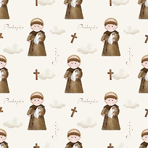 Tricoline Digital Santo Antonio, 100% Algodão, 50cm x 1,50mt