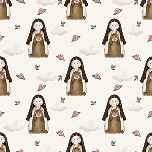 Tricoline Digital Santa Terezinha, 100%Algodão 50cm x 1,50mt