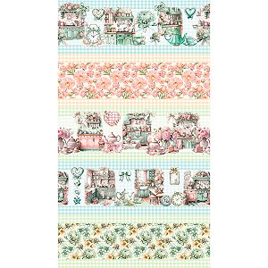 Tricoline Digital Cozinha Imperial 100%Algodão 50cm x 1,50mt