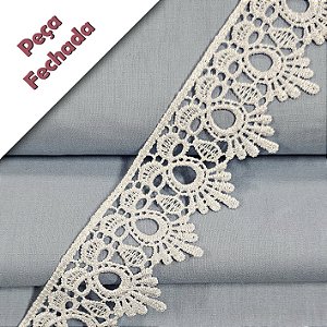 Renda Guipir Branco, GP-068 - Peça - Largura 4,5cm x 13,7mt