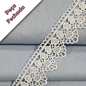Renda Guipir Branco, GP-067 - Peça - Largura 4cm x 13,7mt