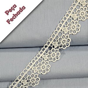 Renda Guipir Marfim, GP-066 - Peça - Largura 3,3cm x 13,7mt