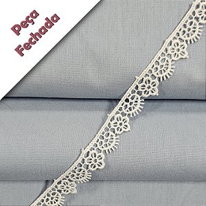 Renda Guipir Branco, GP-055 - Peça - Largura 1,3cm x 10mt