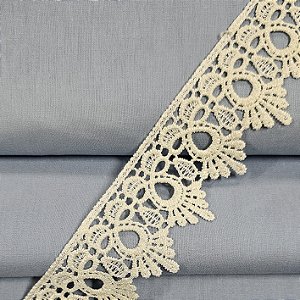Renda Guipir Marfim, GP-068 - Largura 4,5cm x 1mt