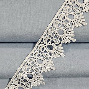 Renda Guipir Branco, GP-068 - Largura 4,5cm x 1mt