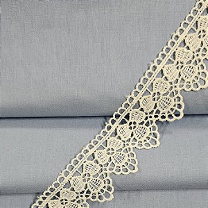 Renda Guipir Marfim, GP-067 - Largura 4cm x 1mt
