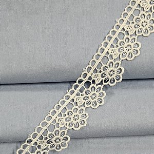 Renda Guipir Marfim, GP-066 - Largura 3,3cm x 1mt