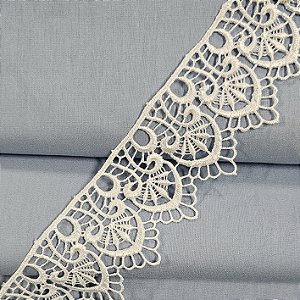 Renda Guipir Branco, GP-059 - Largura 5cm x 1mt