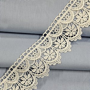 Renda Guipir Marfim, GP-049 - Largura 5cm x 1mt