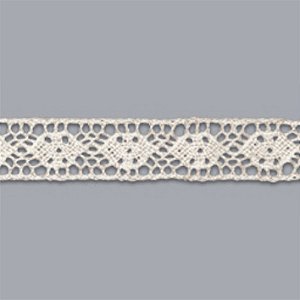 Renda de Algodão Branco, RA-003 - Largura 1,5cm x 1mt