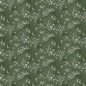 Tricoline Digital Azeitonas F. Verde, 100%Alg. 50cm x 1,50mt