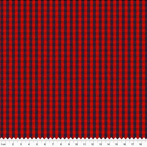 Tricoline Fio Tinto Xadrez Capri, 09, 100%Alg. 50cm x 1,50mt