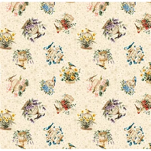 Tricoline Digital Gaiolas, 100% Algodão, 50cm x 1,50mt