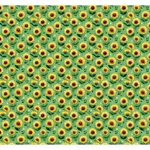 Tricoline Digital Girassol Honey, 100% Algodão 50cm x 1,50mt