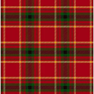 Tricoline Dig Xadrez Vermelho c/ Frisos Amarelo 50cm x 1,50m