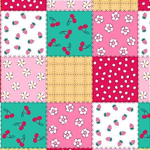 Tricoline Digital Festa Junina Patch Color, 50cm x 1,50mt