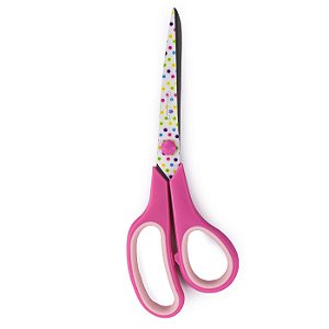 Tesoura Comfort Estampada Círculo, 21,5cm - Poá