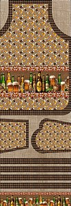 Tricoline Digital Avental Churrasco Beer, 62cm x 1,50mt