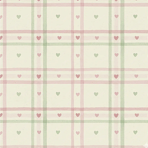 Tricoline Digital Romântica Coração Rosa, 50cm x 1,50mt