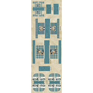 Tricoline Digital Necessaire Valentina, 50cm x 1,50mt