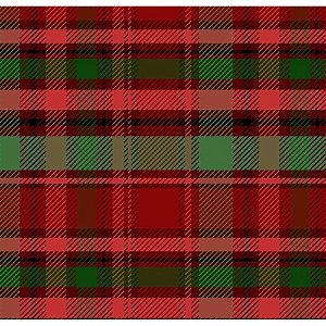 Tricoline Natal Xadrez Escocês Vermelho e Verde 50cm x 1,50m