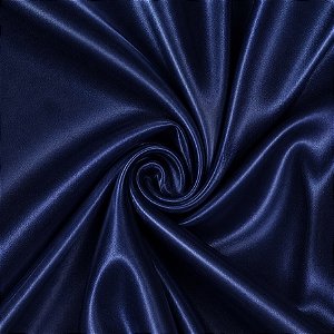 Tecido Cetim Liso Marinho, 100% Poliéster 1mt x 1,50mt