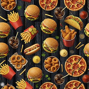 Tricoline Digital Gourmet Fast Food, 100% Alg. 50cm x 1,50mt