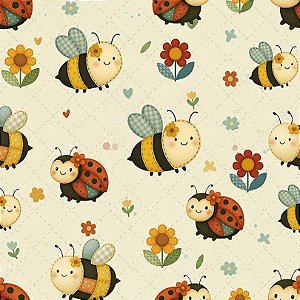 Tricoline Digital Patch Garden Bugs, 100% Alg. 50cm x 1,50mt